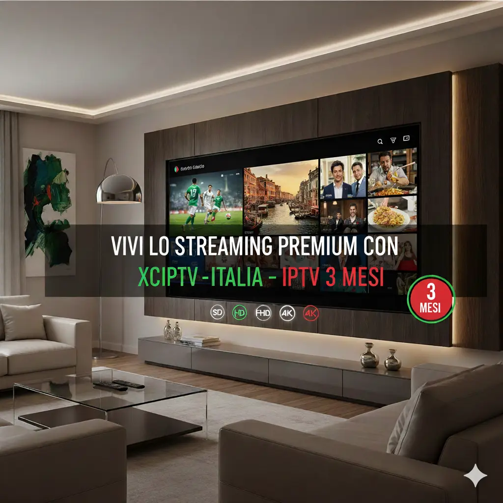 XCIPTV IPTV Italia 3 Mesi home
